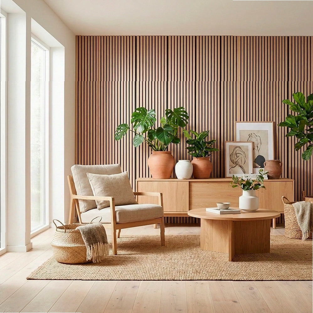 Panneau Acoustique Mural en Bois